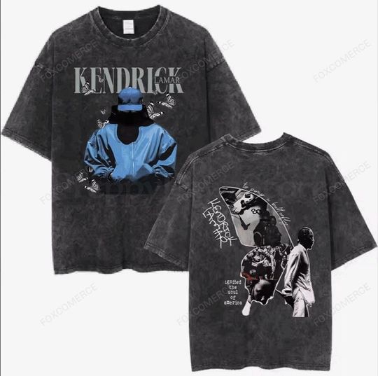 To Pimp A Butterfly Shirt  Kendrick Lamar Retro Graphic Tee, Washed Vintage Streetwear T-Shirt