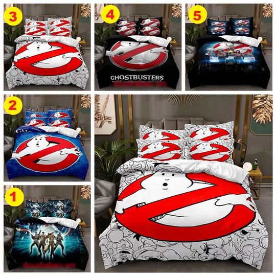 3D Ghostbusters Print Bedding Set