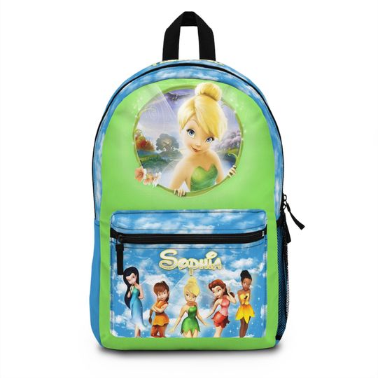 Personalized Tinker Bell Backpack for Kids  Custom Name