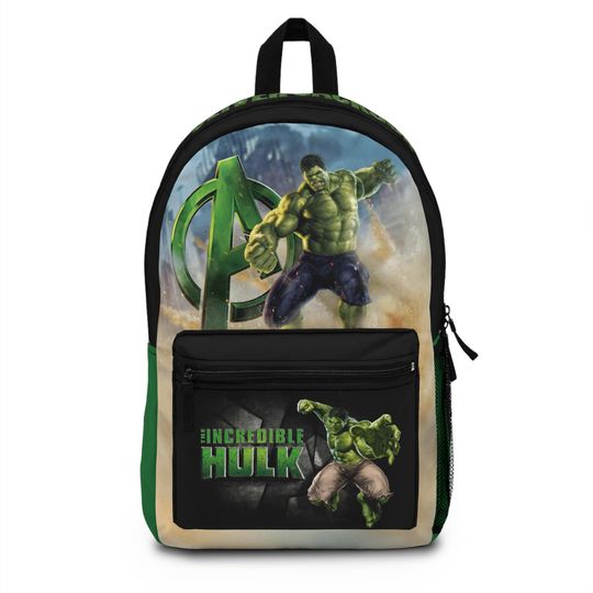 Personalized Hulk Backpack for Kids  Custom Name