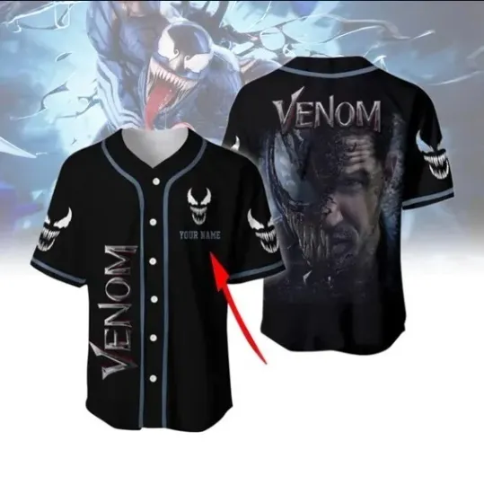 Venom Carnage Baseball Jersey, Venom The Last Dance Jersey Shirt