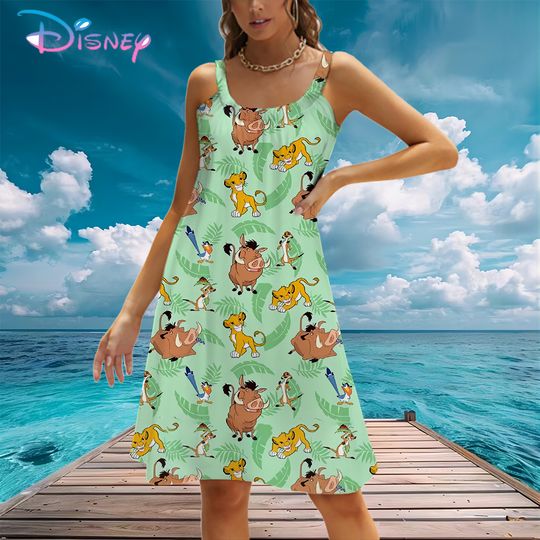 Disney's The Lion King Women's Sleeveless Beach Dress Summer
