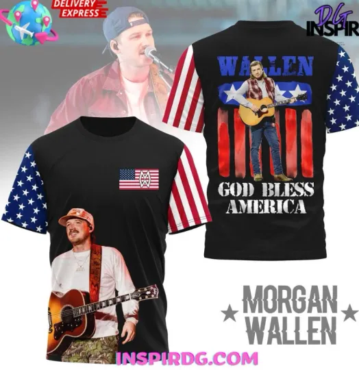 Wallen Western God Bless American Special 3D Unisex T-Shirt