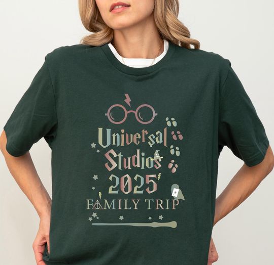 Universal Studios Family Trip Shirt, Disney Wizard 2025 Shirt, Disneyland Family Vacation Tee, Universal Orlando Trip Shirt