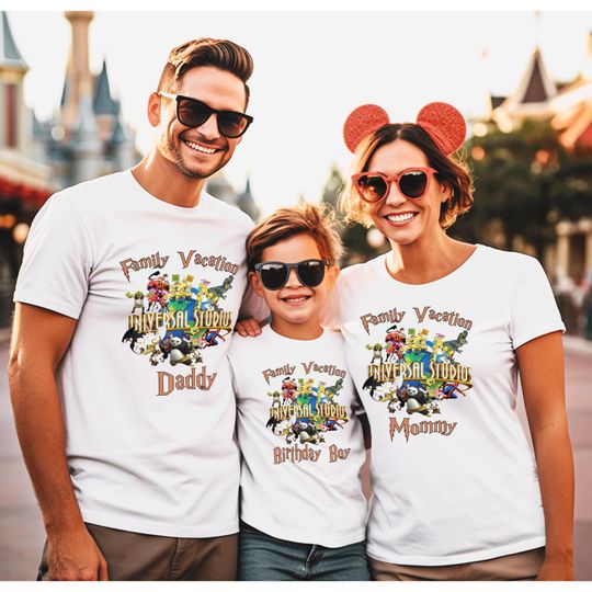 Custom Universal Studios Shirts, Universal Studios Family Birthday Shirt, Universal Studios Family Shirts 2025, Disney Vacation Shirt
