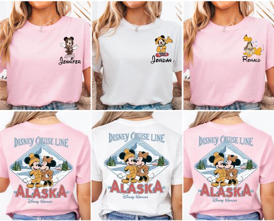 Discover Disney Alaska Cruise Double Sided T-Shirt, Family Matching Cruise Squad Tee