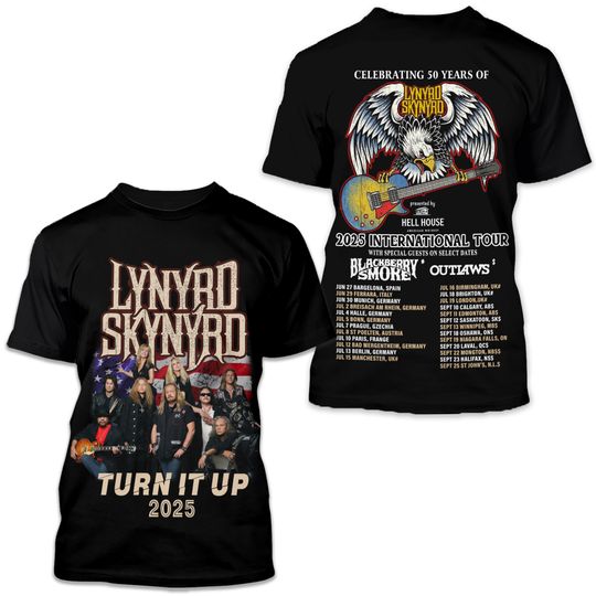 Lynyrd Skynyrd 2025 International Tour 3D Shirt