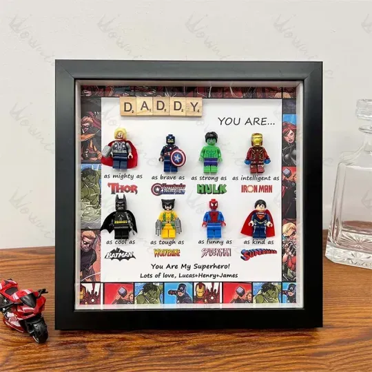 Brave Hero Frames - Custom Super Dad Gift Box