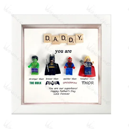 Brave Hero Frames - Custom Super Dad Gift Box