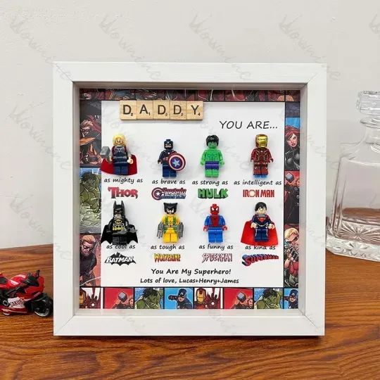Brave Hero Frames - Custom Super Dad Gift Box