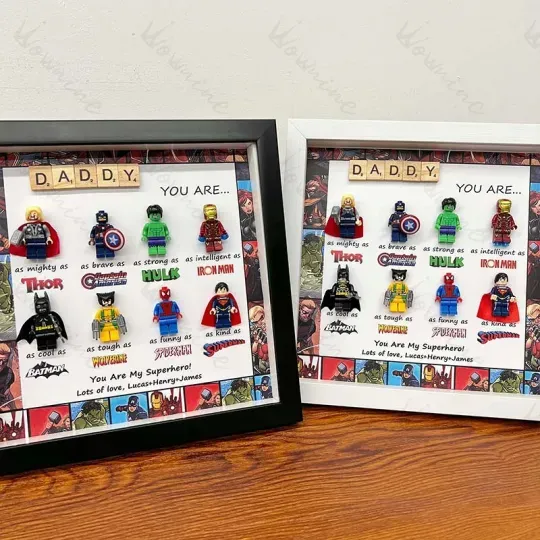 Brave Hero Frames - Custom Super Dad Gift Box