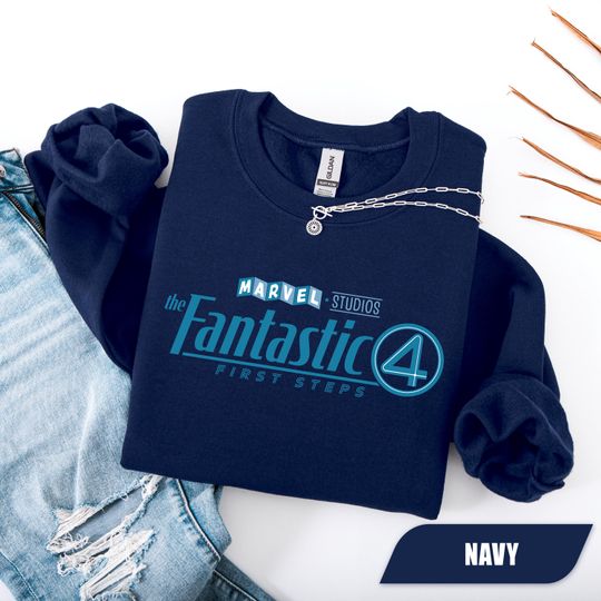 The Fantastic Four First Steps Sweatshirt, Marvel Sweatshirt, Reed Richards Sweatshirt, MCU Superhero Crewneck