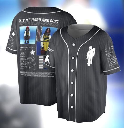2025 Billie Eilish Concert Jersey - Hit Me Hard and Soft Vintage Jersey