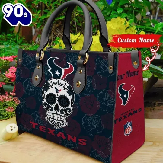 Personalized Houston Football Team Texanss Leather Handbag Gift