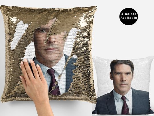 Thomas Gibson Sequin Pillow Cover for Fans
