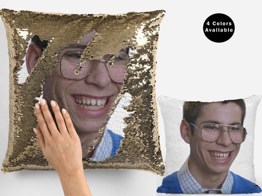 Martin Starr Sequin Pillow Cover - Celebrity Flip Sequin Pillowcase