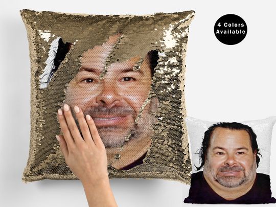 Big Ed Sequin Pillowcase - Funny Celebrity Meme, 90 Day Gift