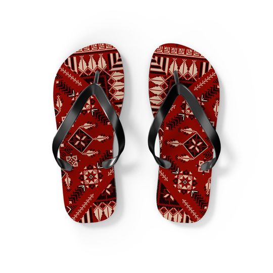 Tatreez Flip Flops