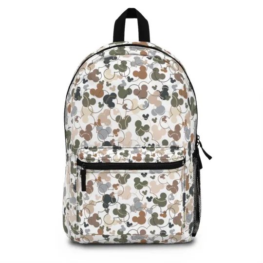 Mickey Confetti - Disney Backpack - Neutral Colors - School Backpack