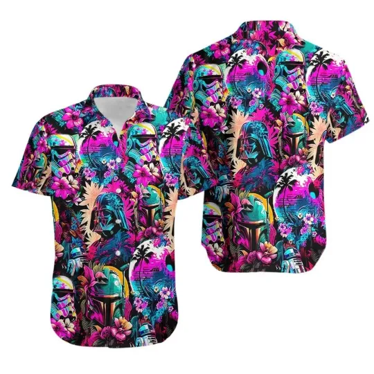 Star War Darth Vader Hawaii Shirt 3D Summer Beach Shirt For Men and Women