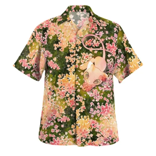 Mew Summer Flowers Beach New PKM Hawaiian Shirt