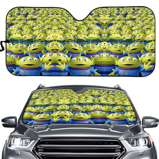 Disney Toy Story Little Green Aliens Car Sun Shade
