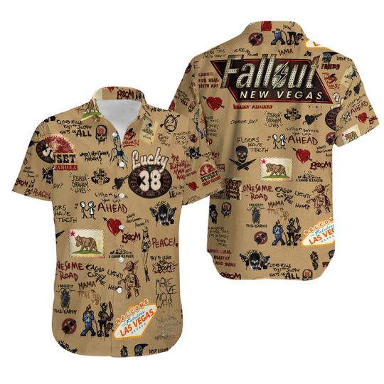Falllout New Vegas Floors Have Teeth Hawaiian Shirt