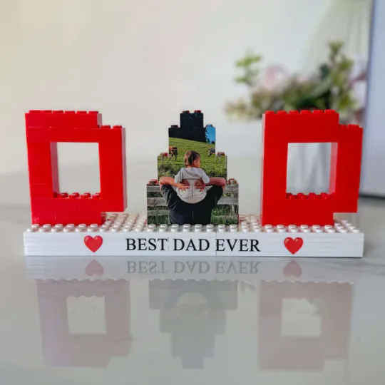 Custom Photo Brick Puzzle – Perfect Father’s Day Gift for Dad
