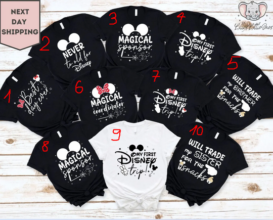 Magic Coordinator Family Shirts, My First Disney Trip Shirt, Disney Family Shirts Funny, Disney Matching Shirts