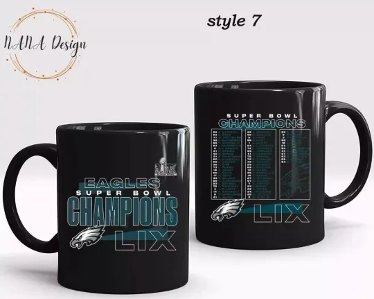 Super Bowl LIX Champions Philadelphia Eagles Fly Eagles Fly February 9, 2025 Mug