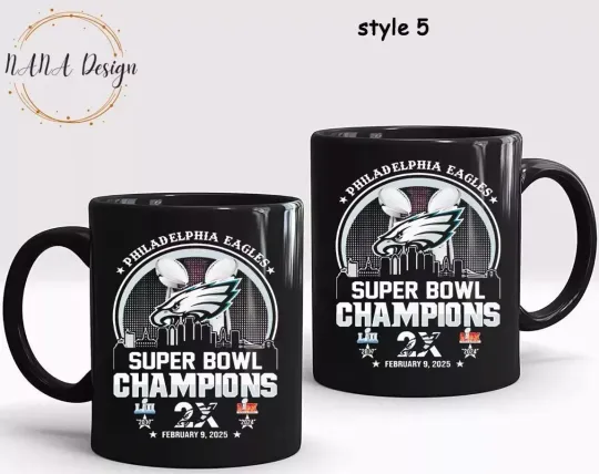 Super Bowl LIX Champions Philadelphia Eagles Fly Eagles Fly February 9, 2025 Mug