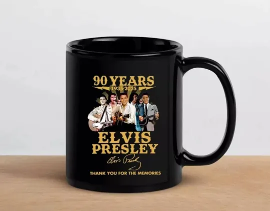 Elvis Presley 90th Birthday 1935-2025 Thank You Mug
