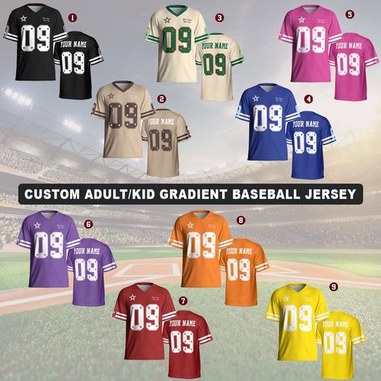 Personalized Team Name Football Jersey Custom Jersey For Men Women Football Jersey Personalized Shirts Short Sleeve Baseball Jersey