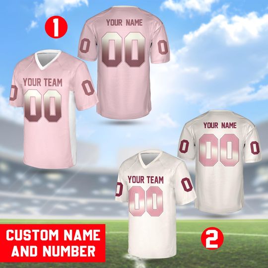 Personalized Football Team, Custom Team Name And Number Football Jersey, V-neck Short Sleeve Jersey Shirt, Custom Philadelphia Eagles Jersey