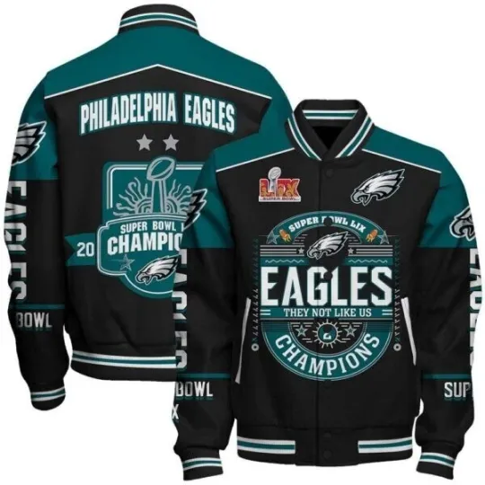 Philadelphia Eagles Super Bowl Lix Champions Jacket, Gift For Fan