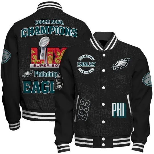 Philadelphia Eagles Super Bowl Lix Champions Winning Spirit Jacket