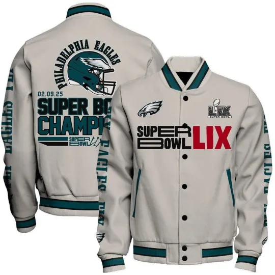 Philadelphia Eagles Super Bowl Lix Champions Gridiron To Glory Jacket