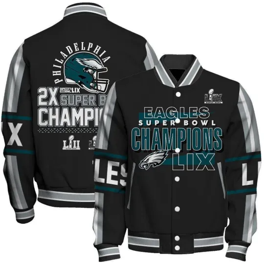 Philadelphia Eagles Super Bowl Lix Champions A Glorious Journey Jacket