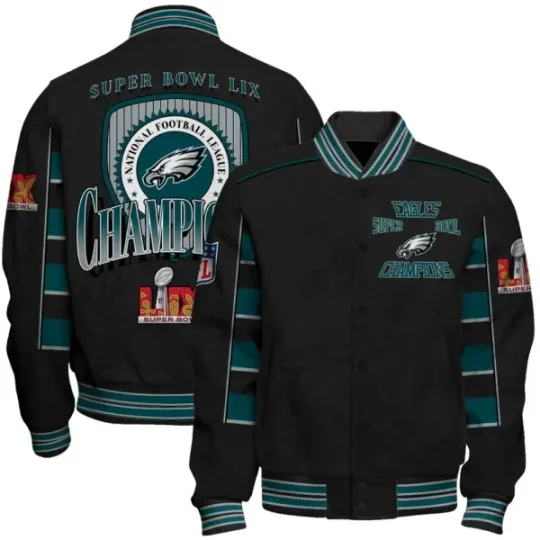 Philadelphia Eagles Super Bowl Lix Champion’S Style Jacket, Fan Gift