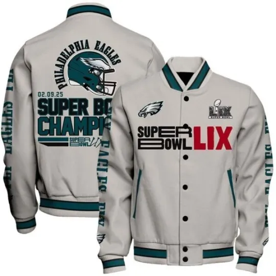 Philadelphia Eagles Super Bowl Lix Champions Gridiron To Glory Jacket