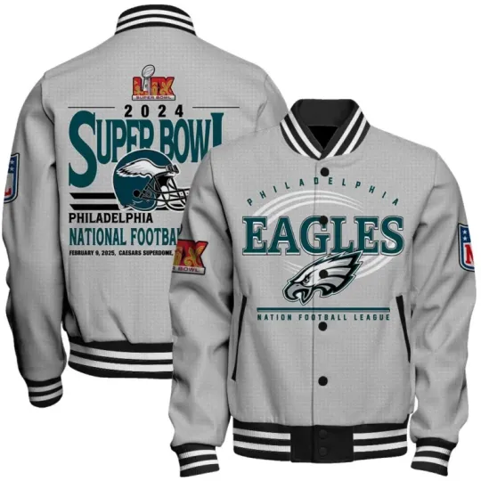 Philadelphia Eagles Super Bowl Lix Glory Jacket, Gift For Football Fan