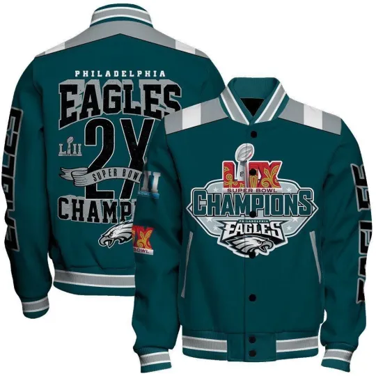 Philadelphia Eagles Super Bowl Lix Champions Fly High Jacket, Fan Gift