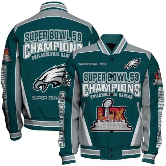 Philadelphia Eagles Super Bowl Lix Top Of The Game Jacket, Gift For Fan
