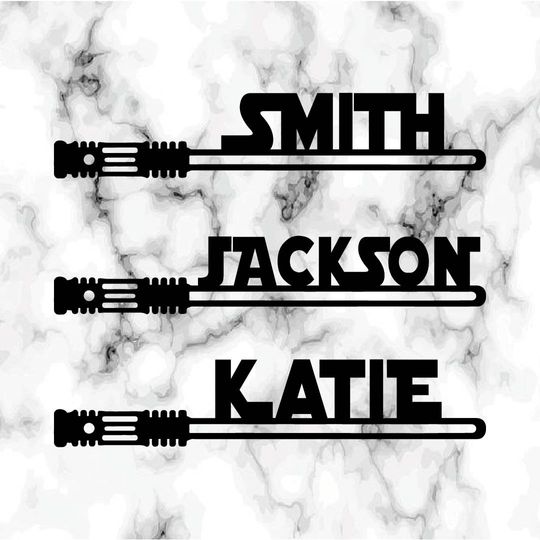 Custom Star Wars Lightsaber Metal Sign, Star Wars Metal Sign, Wall Art, Wall Decor, Personalized Metal Sign,Game Room Metal Sing