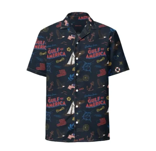 The Gulf Of America Hawaii Shirt 3D Summer Beach Shirt Set For Men and Women