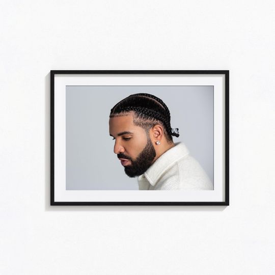 Drake Posters / Drake Black and White Wall Art, Music Poster, Home Decor, Photography Prints, Rapper Poster