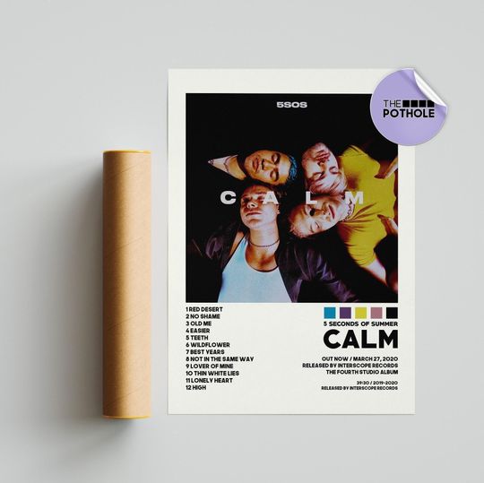 5 Seconds of Summer Posters / Calm Poster, Album Cover Poster / Poster Print Wall Art / Custom Poster, 5 Seconds of Summer, TPWK, 5SOS, Calm