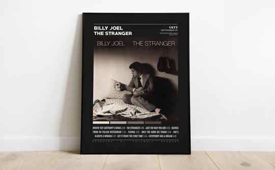 Billy Joel Posters / The Stranger Poster / Album Cover Poster, Poster Print Wall Art, Custom Poster, Billy Joel, 52nd Street, The Stranger
