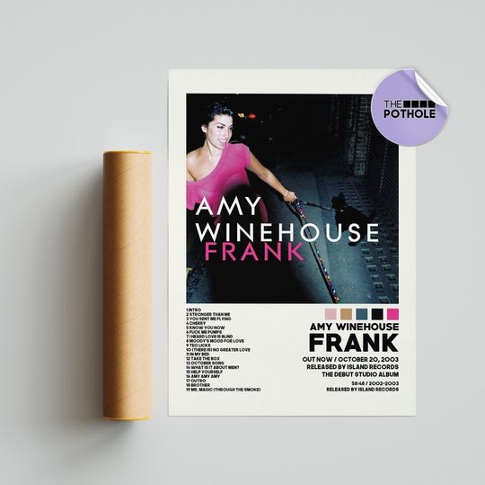 Amy Winehouse Posters / Frank Poster / Album Cover Poster, Poster Print Wall Art, Custom Poster, Home Decor, Amy Winehouse, Frank