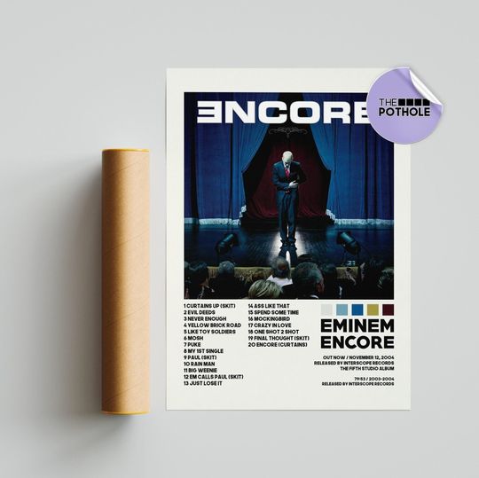 Eminem Posters / Encore Poster, Album Cover Poster Poster Print Wall Art, Custom Poster, Home Decor, Eminem, Encore